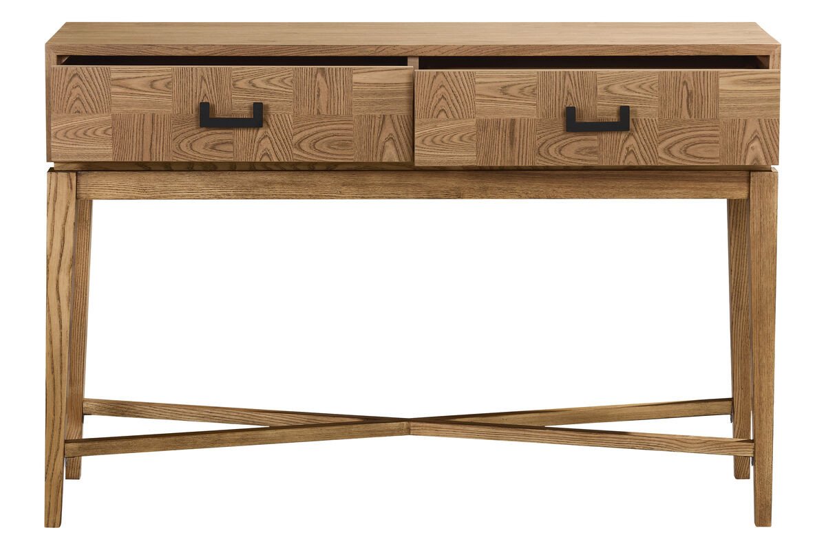 Davero Natural Two Drawer Console Table Davero Natural Two Drawer Console Table