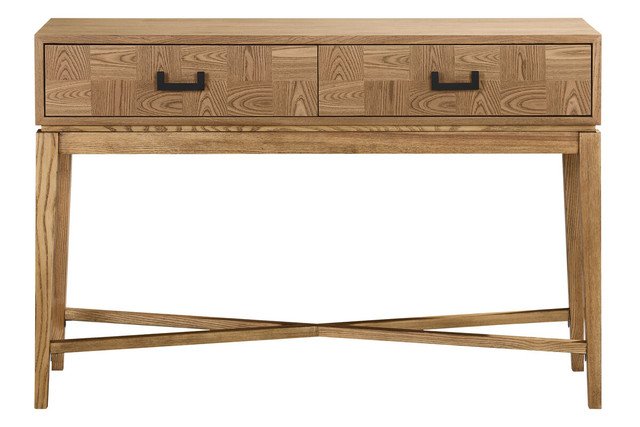 Davero Natural Two Drawer Console Table Davero Natural Two Drawer Console Table