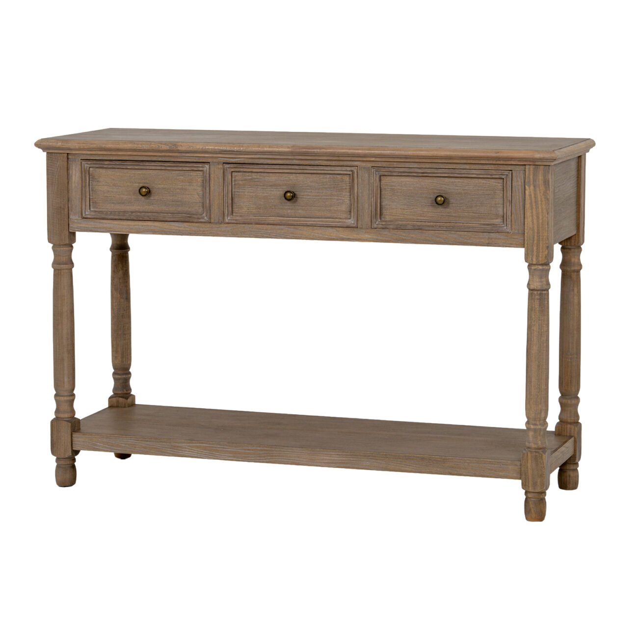 Delphine Collection 3 Drawer Console With Shelf Delphine Collection 3 Drawer Console With Shelf