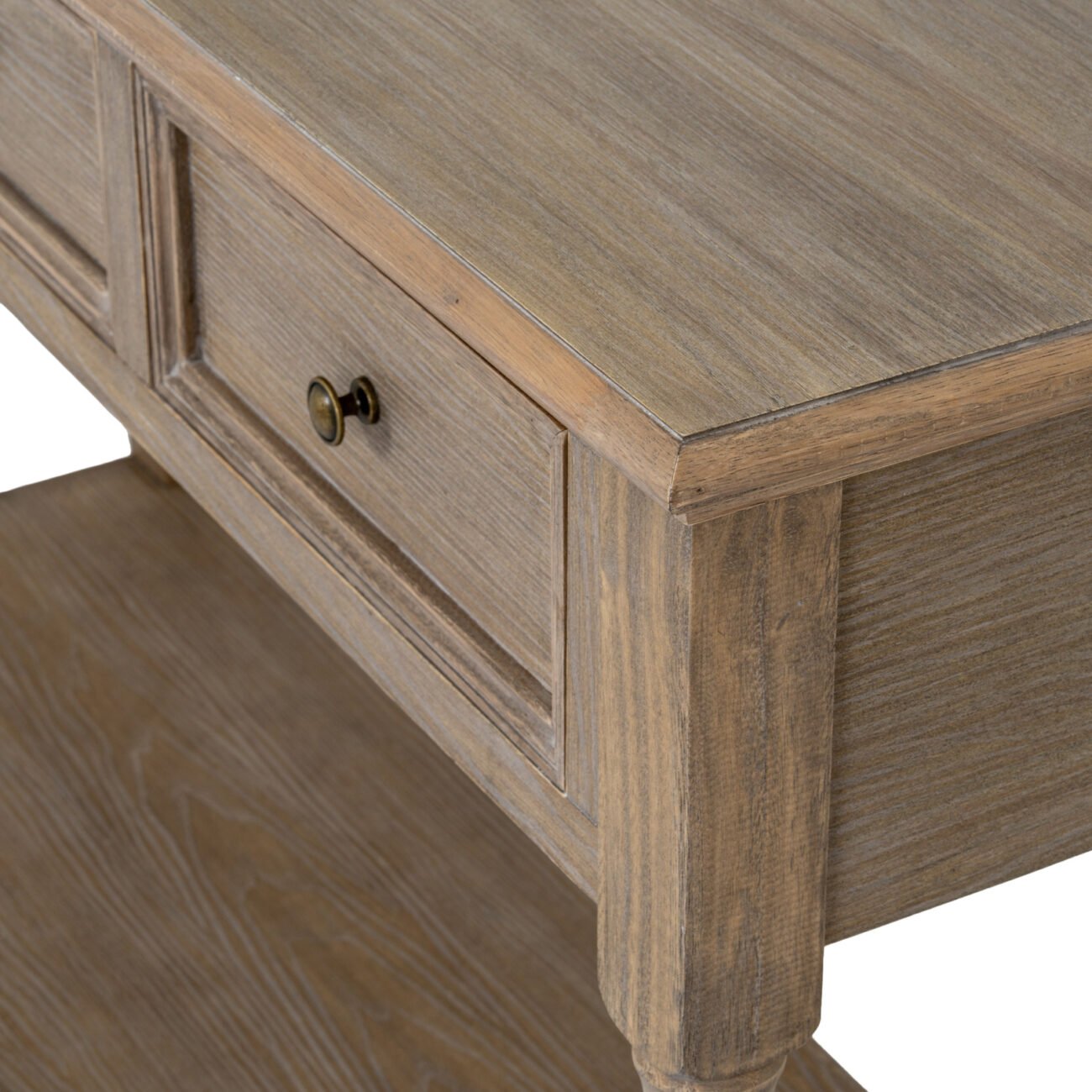Delphine Collection 3 Drawer Console With Shelf Delphine Collection 3 Drawer Console With Shelf