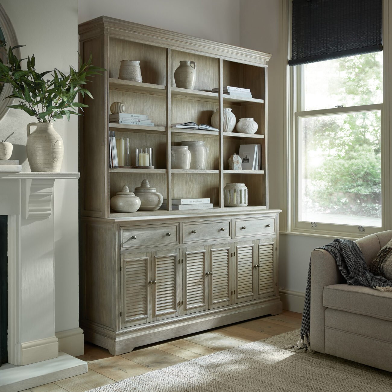 Delphine Collection 6 Door 3 Drawer Large Dresser Base