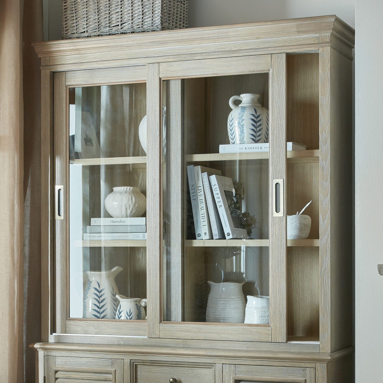 Delphine Collection Sliding Glass Dresser Top