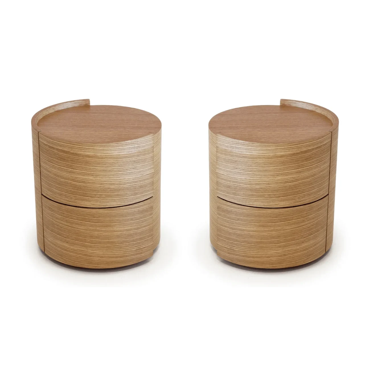 Dexter Bedside Table - Ash Oak - Pair