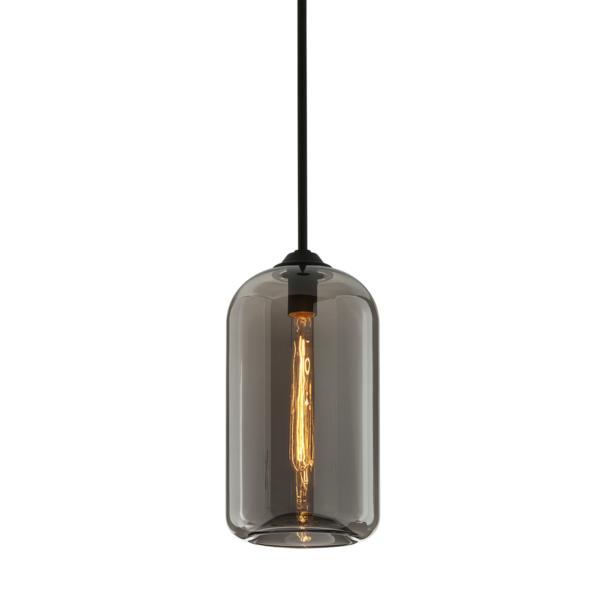 District Pendant Smoke Glass Small