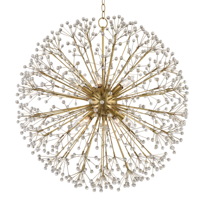 Dunkirk Chandelier Brass Medium