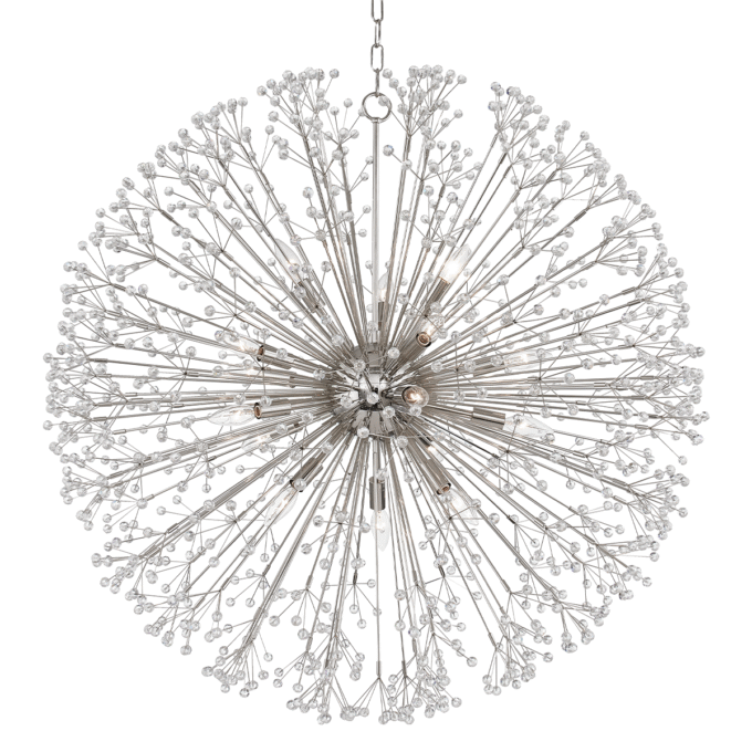 Dunkirk Chandelier Nickel Large