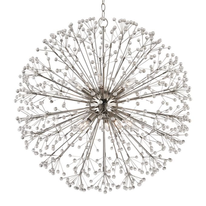 Dunkirk Chandelier Nickel Medium