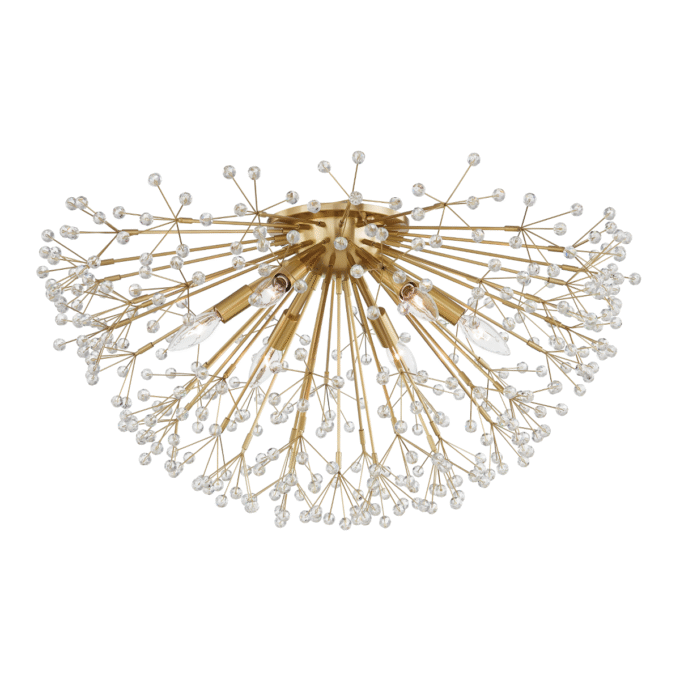 Dunkirk Flush Mount Large Brass