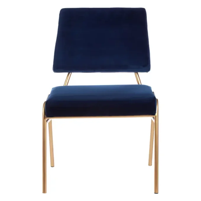 Durham Blue Velvet Chair