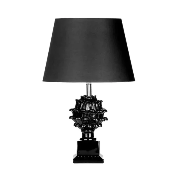 Elamo Black Polyresin Table Lamp