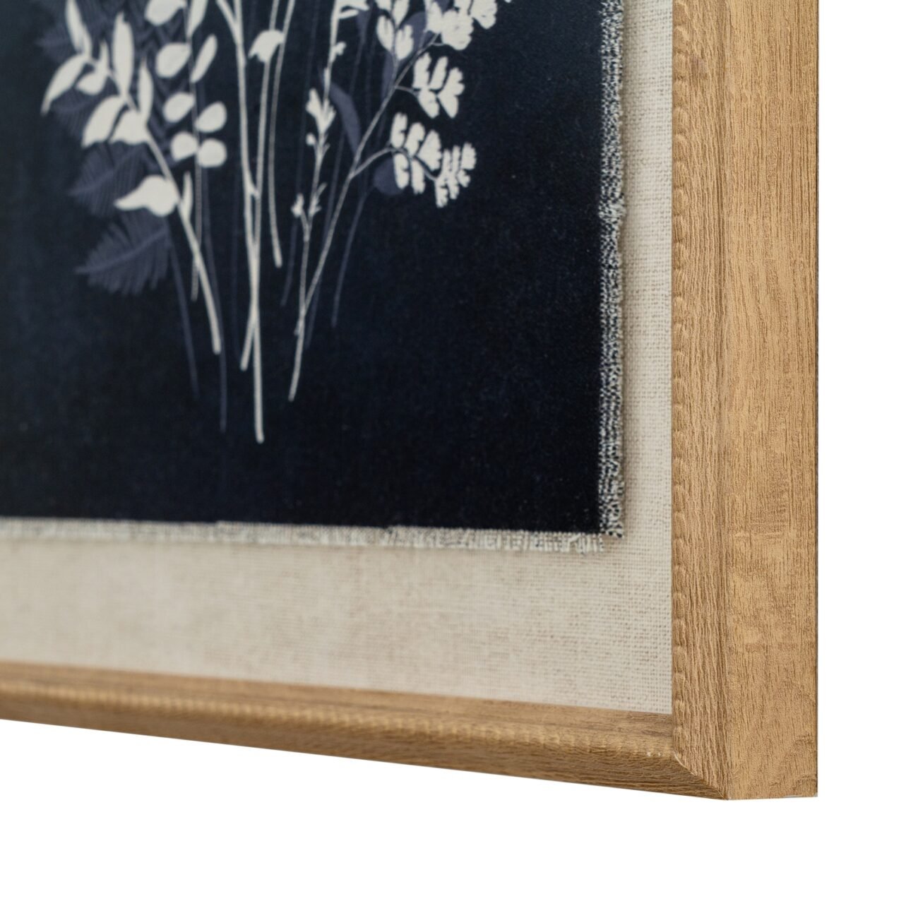 Flora & Fauna Collection Grove On Linen In Beaded Frame Flora & Fauna Collection Grove On Linen In Beaded Frame