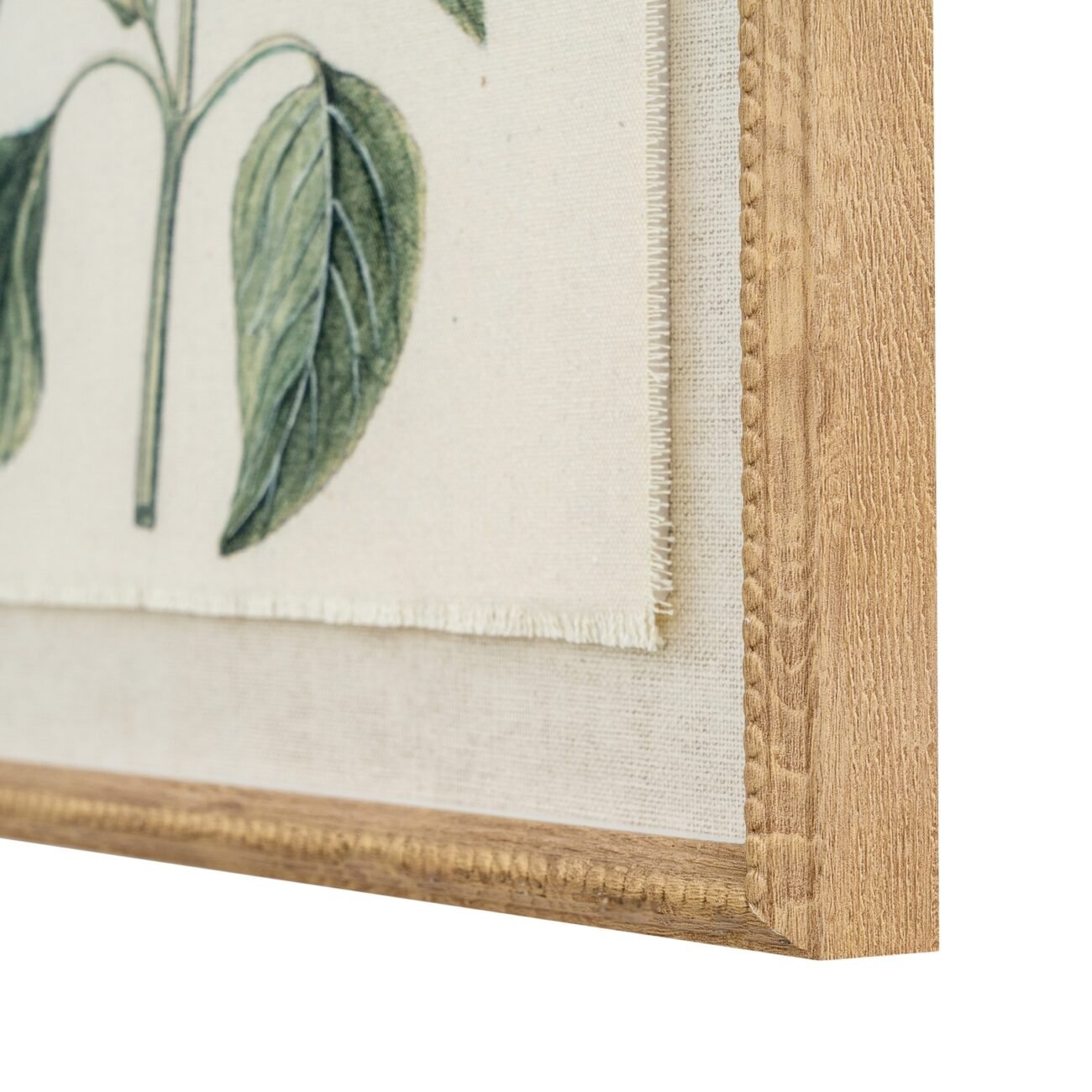 Flora & Fauna Collection Salvia On Linen In Beaded Frame Flora & Fauna Collection Salvia On Linen In Beaded Frame