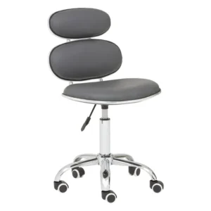 Frannie Grey PU Home Office Chair