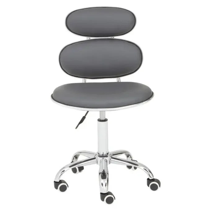 Frannie Grey PU Home Office Chair1