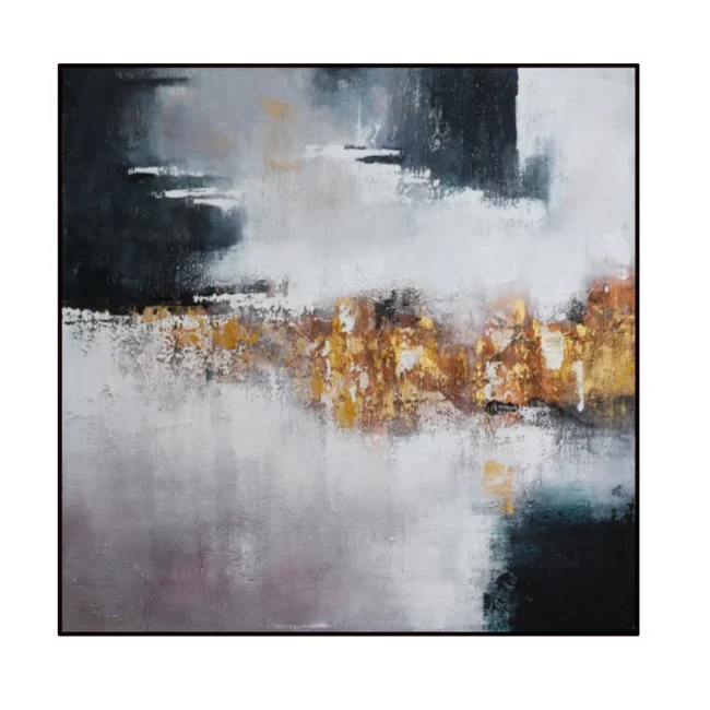 Gold Storm Oil Painting