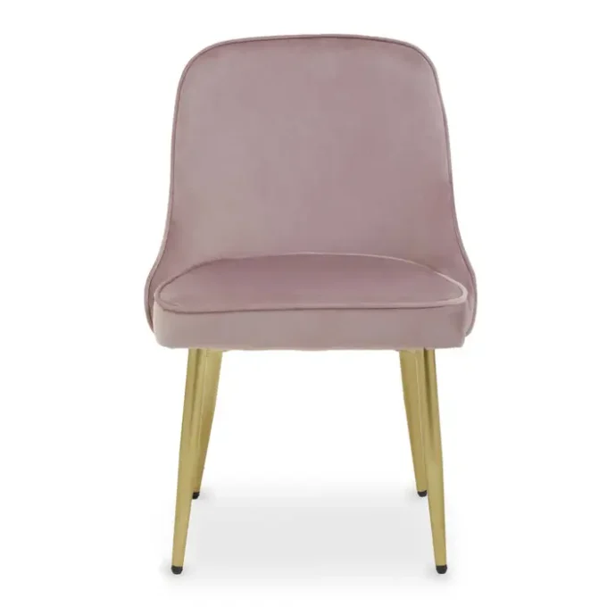 Goldcrest Dusky Pink Velvet Dining Chair