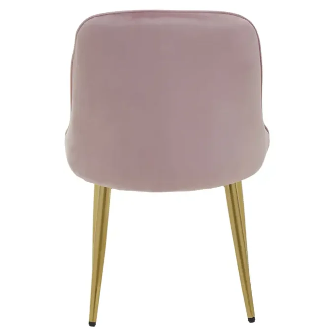 Goldcrest Dusky Pink Velvet Dining Chair3
