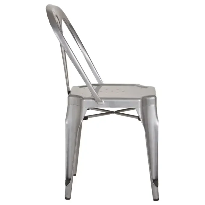 Grandi Grey Metal Chair2