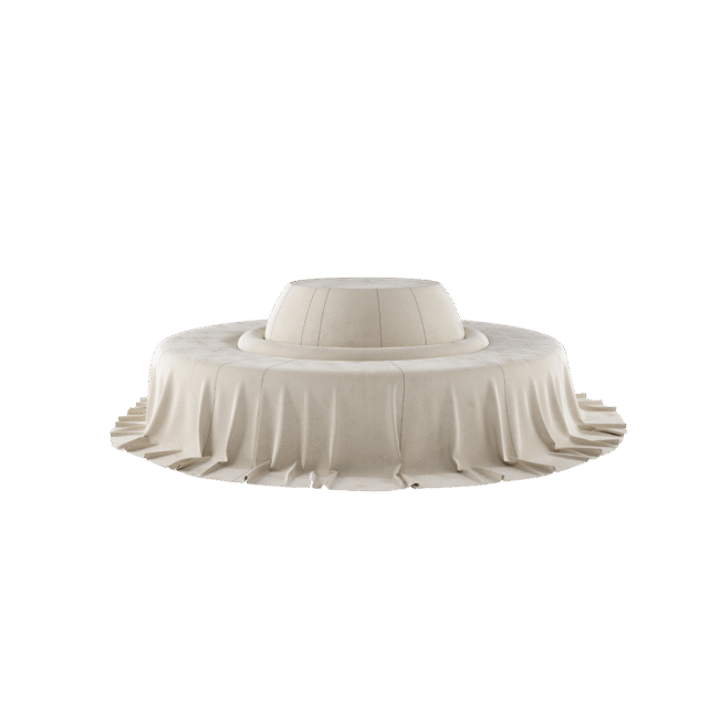 Gyvaté Drapé Round Sofa