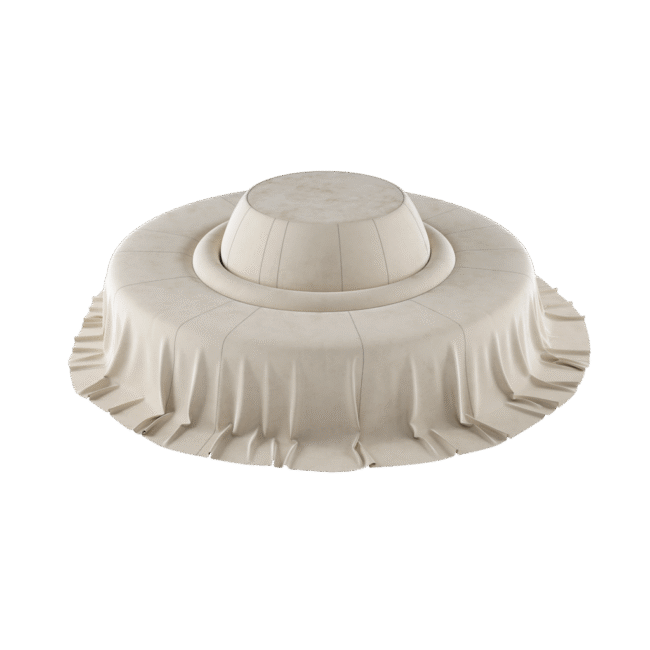 Gyvaté Drapé Round Sofa 2