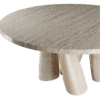 Billie Round Dining Table Travertine - Image 2