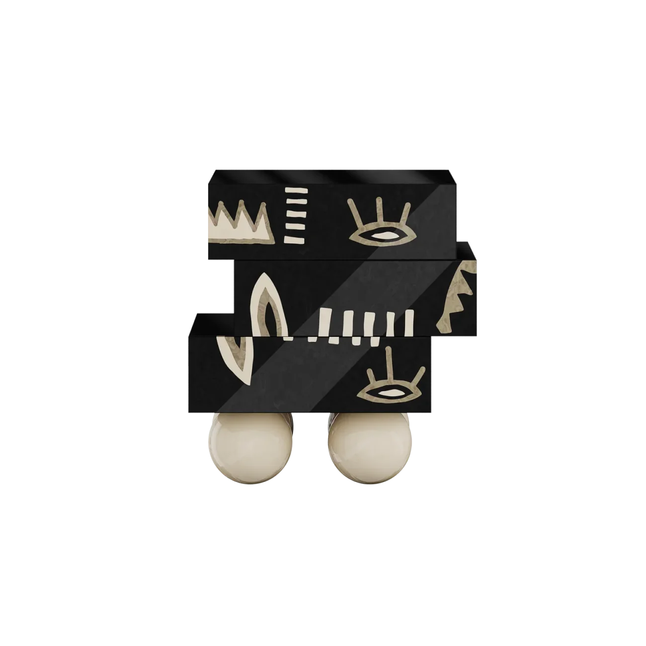 Tribal Bedside Table