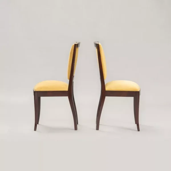 French Art Deco Vintage Dining Chairs - Image 3