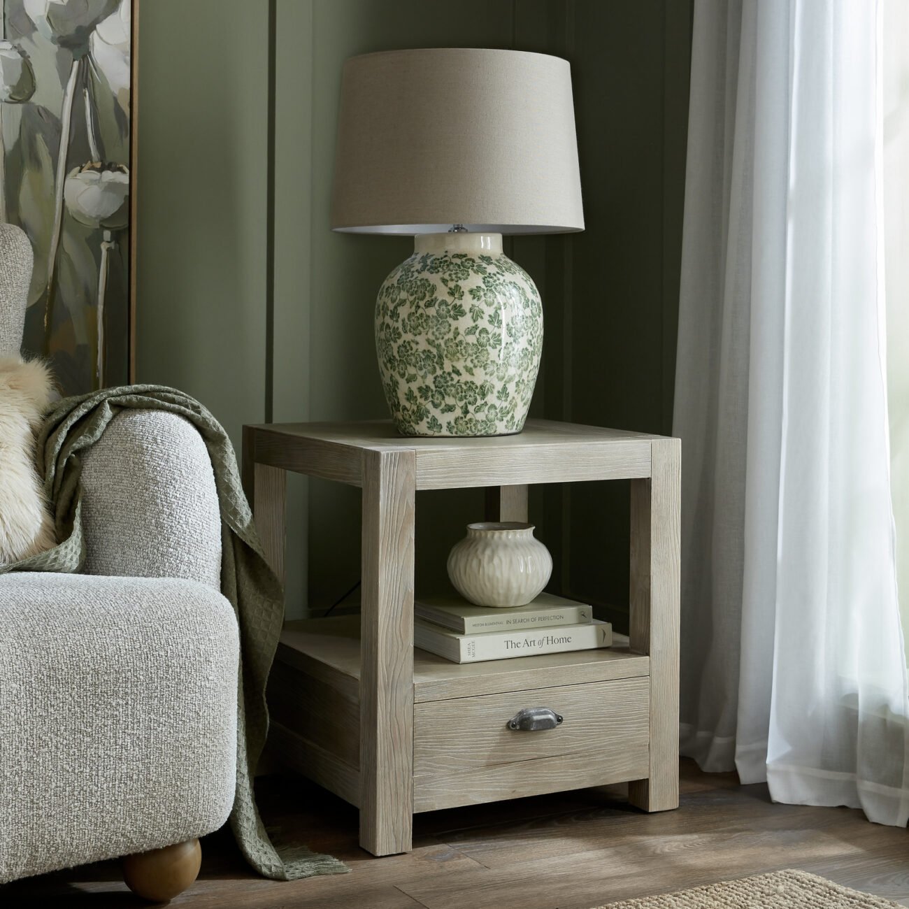 Haldon Collection 1 Drawer Side Table With Shelf Haldon Collection 1 Drawer Side Table With Shelf