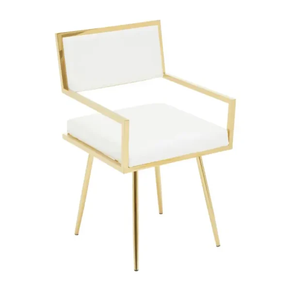 Hamil Ivory Faux Leather Dining Chair1