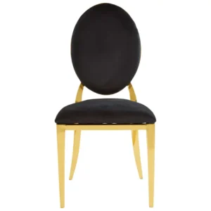 Haven Stackable Gold Finish Dining Chair