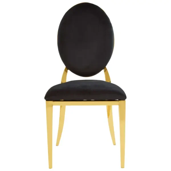 Haven Stackable Gold Finish Dining Chair