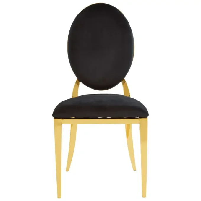 Haven Stackable Gold Finish Dining Chair