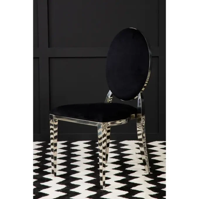 Haven Stackable Silver Finish Dining Chair2