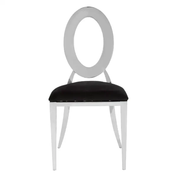 Haven Stackable Silver Frame Dining Chair