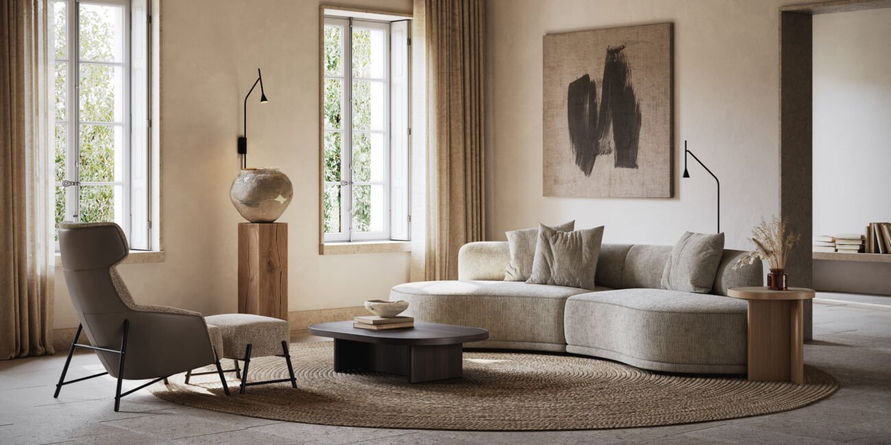 Hubert Armchair/Ottoman