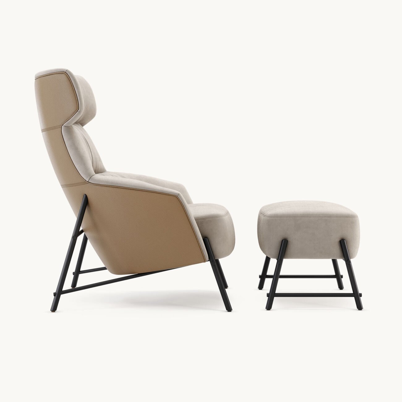 Hubert Armchair/Ottoman