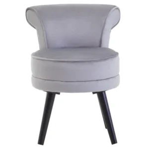 Kids Oriel Grey Velvet Chair