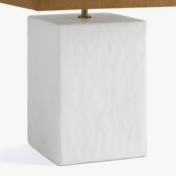 Lamp – Small Rectangular Gesso - Image 2