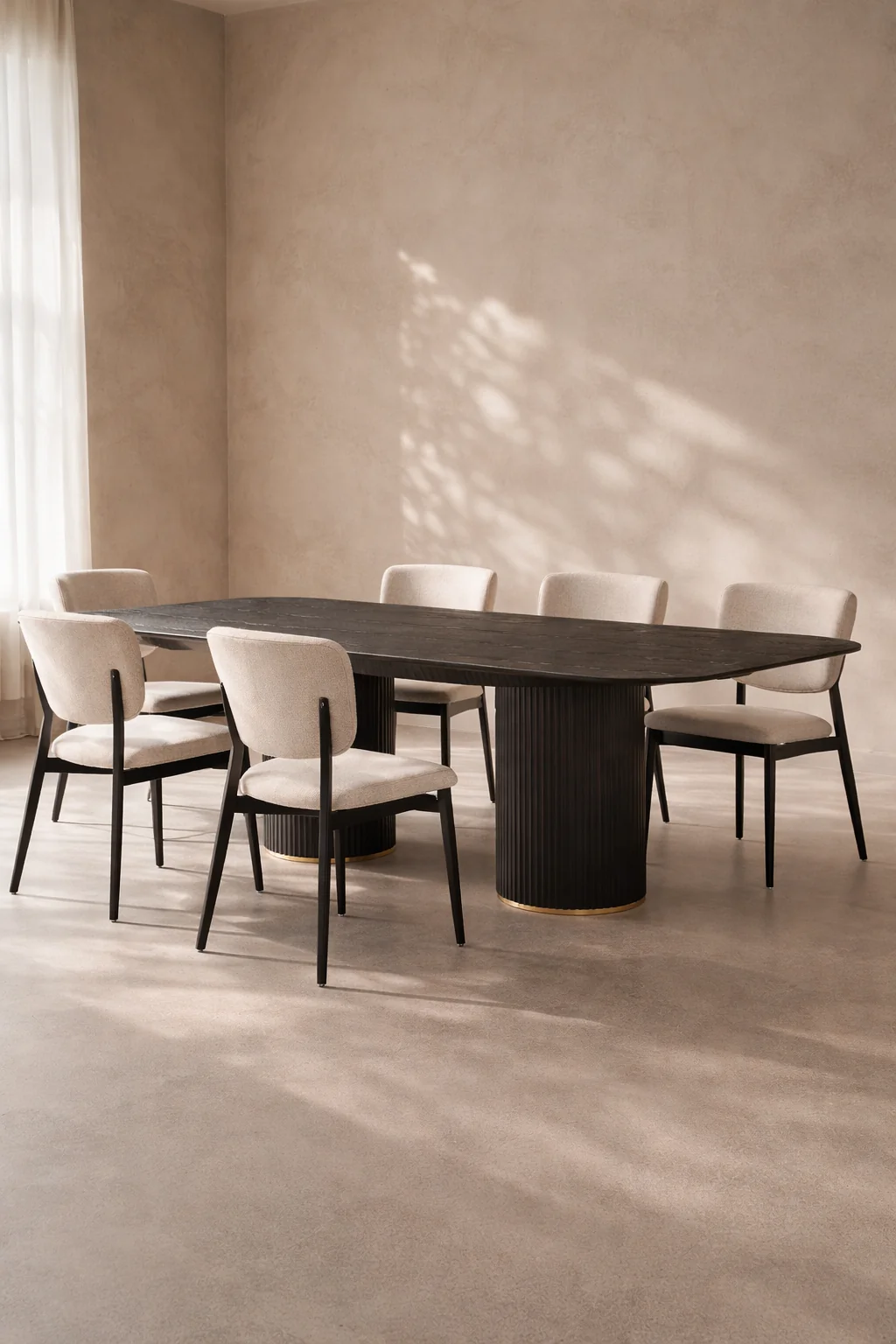 Lantine 240 Dining Table - Black Oak Lantine 240 Dining Table - Black Oak