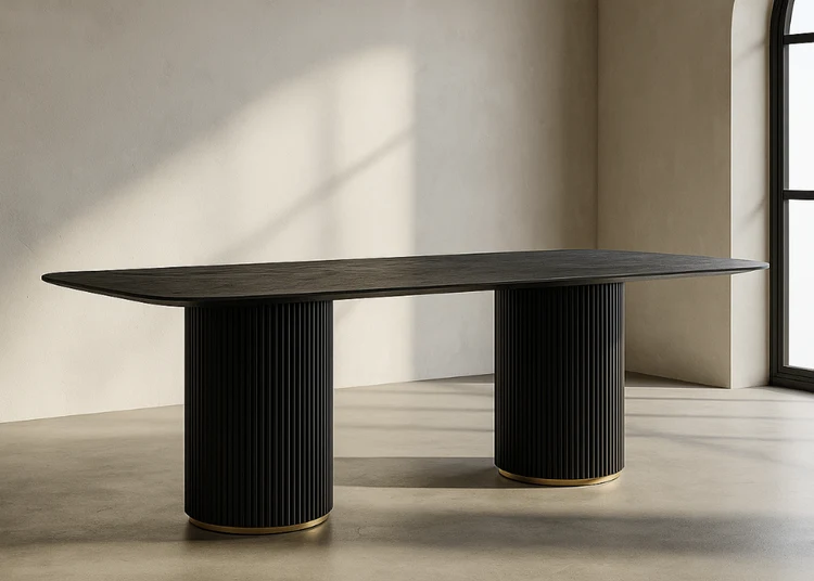 Lantine 240 Dining Table - Black Oak Lantine 240 Dining Table - Black Oak
