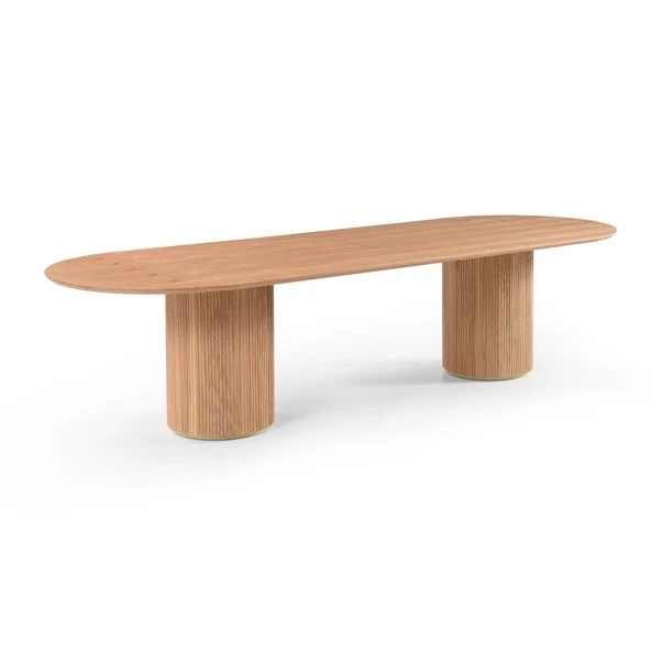 Lantine 320 Dining Table - Pill Shaped - Ash Oak Lantine 320 Dining Table - Pill Shaped - Ash Oak