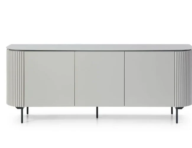 Lantine Buffet - Matte Light Grey