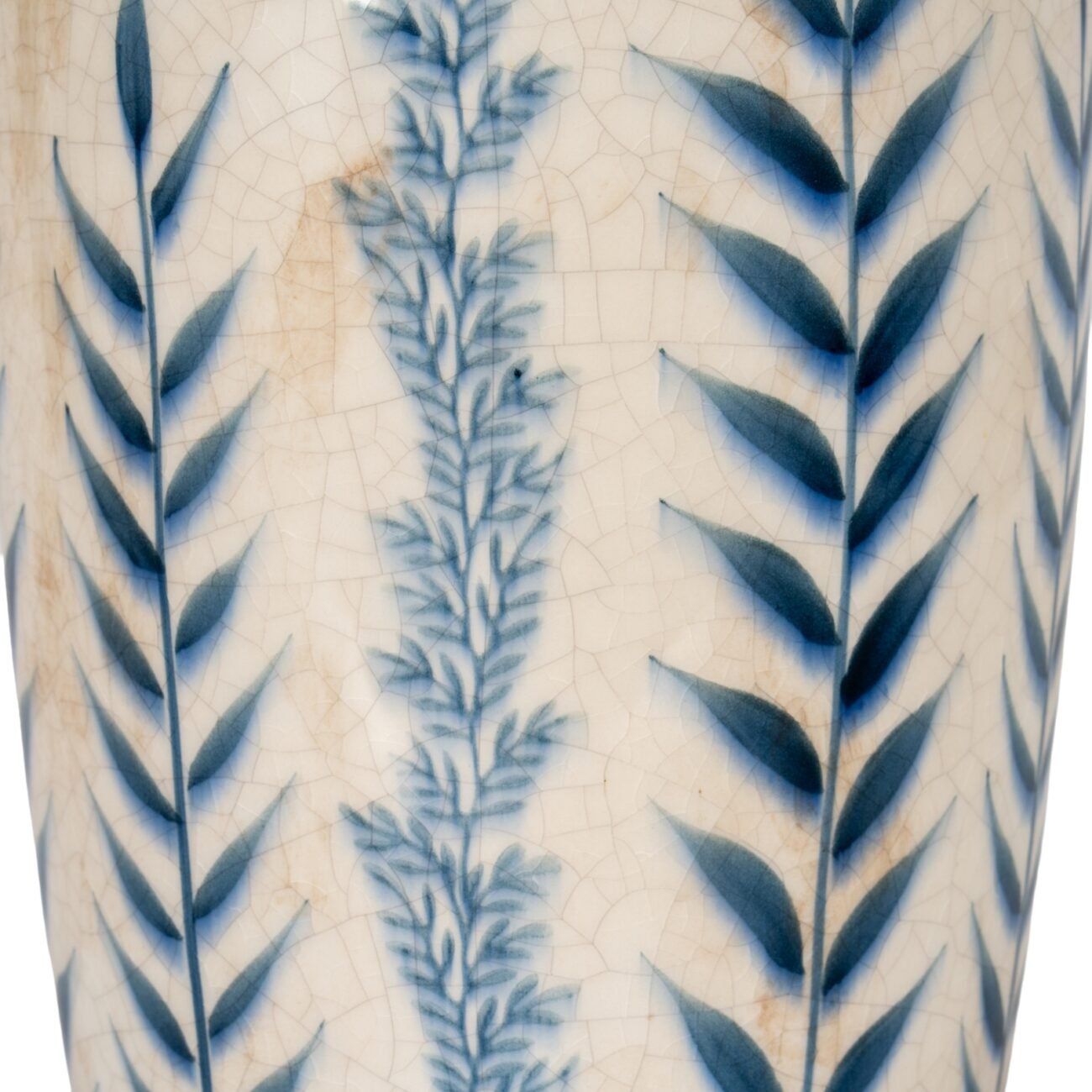 Large Blue Flora Tall Olpe Vase Large Blue Flora Tall Olpe Vase