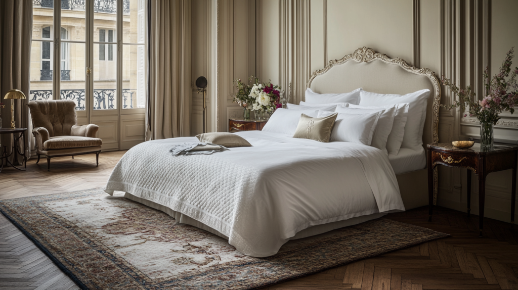 Parisian Apartment Style: The Secrets to Chic, Timeless European Interiors Layered Textiles