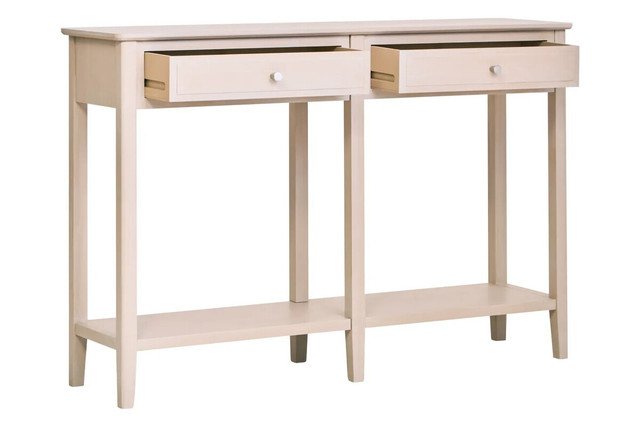 Le Heritage Two Drawer Taupe Wooden Console Table Le Heritage Two Drawer Taupe Wooden Console Table