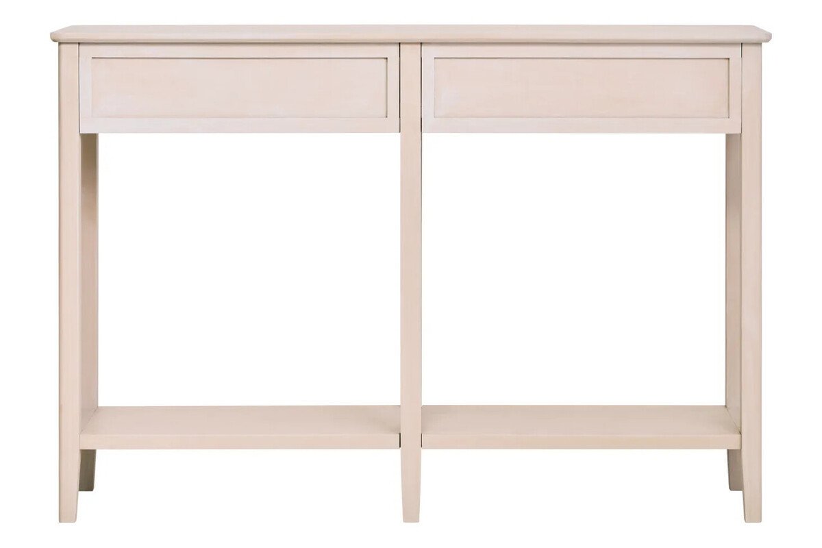 Le Heritage Two Drawer Taupe Wooden Console Table Le Heritage Two Drawer Taupe Wooden Console Table