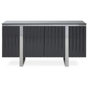 Lenoa Four Door Hi Gloss Grey Sideboard