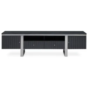 Lenoa Hi Gloss Grey Media Unit