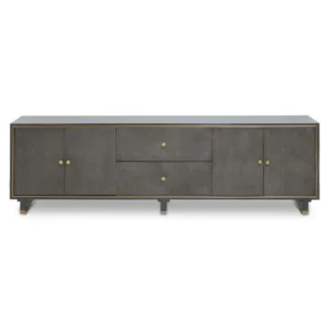 Leski Grey Shagreen Effect Media Unit