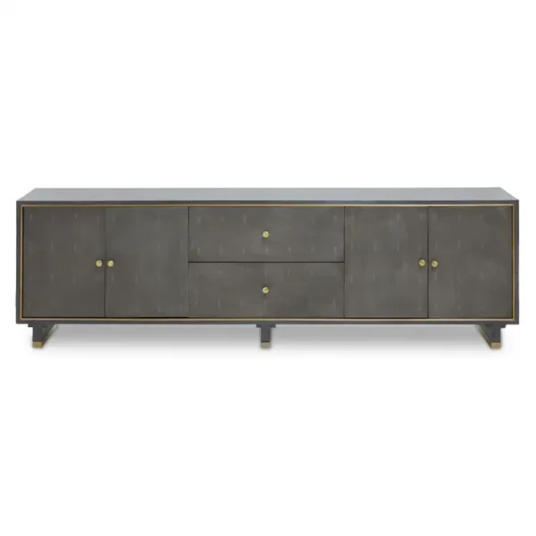 Leski Grey Shagreen Effect Media Unit